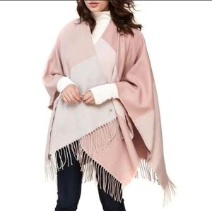 Soia & Kyo pink ruana wrap cardigan